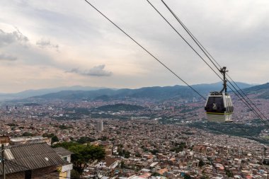 A view from high up over Medellin Colombia. clipart