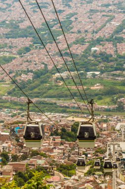 Medellin Kolombiya üzerinden yüksek up görünümünden.