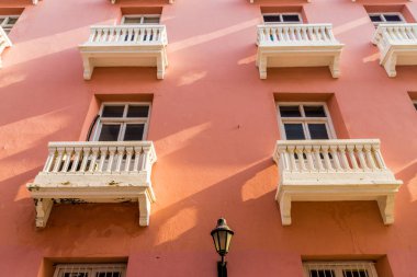 Cartagena Kolombiya tipik bir görünüm