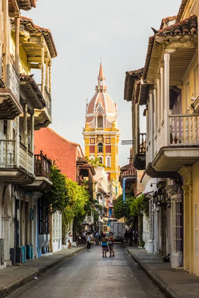 Cartagena Kolombiya tipik bir görünüm — Stok fotoğraf