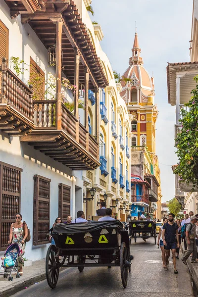 Cartagena Kolombiya tipik bir görünüm