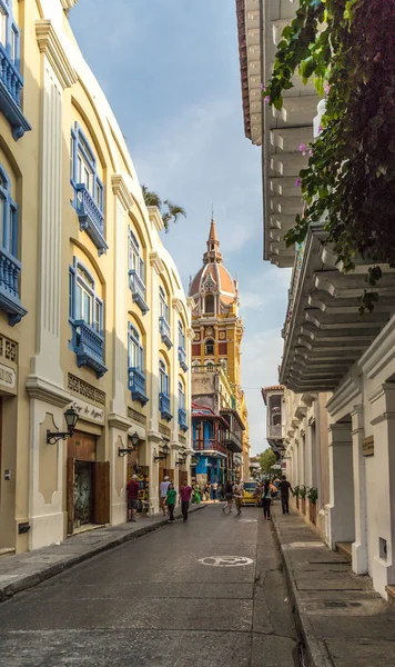 Typický pohled v Kolumbie Cartagena — Stock fotografie