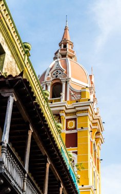 Cartagena Kolombiya tipik bir görünüm