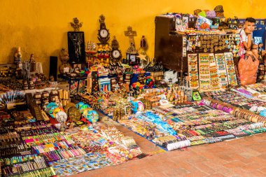 Cartagena Kolombiya tipik bir görünüm