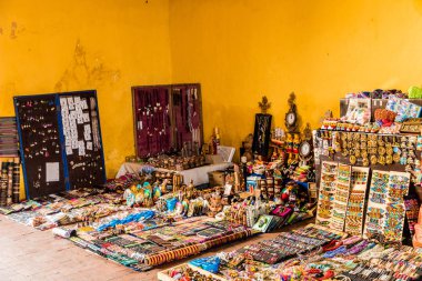 Cartagena Kolombiya tipik bir görünüm