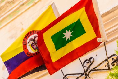 Cartagena Kolombiya tipik bir görünüm