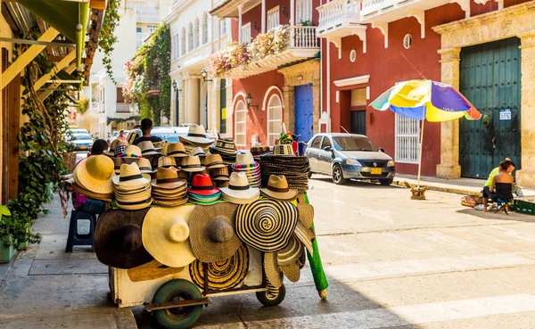 Una vista tipica di Cartagena Colombia. — Foto Stock