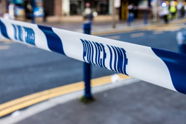 Polis cordon şerit Londra'da