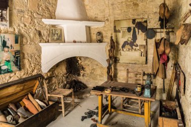 Geleneksel köy Lania Kıbrıs'ta bir görünümünü