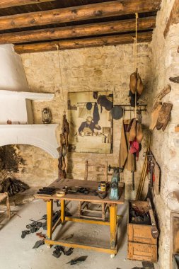 Geleneksel köy Lania Kıbrıs'ta bir görünümünü