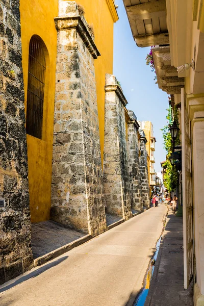Una vista tipica di Cartagena Colombia. — Foto Stock