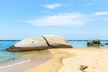 Bir görünümü Tayrona Milli Parkı'nda Kolombiya