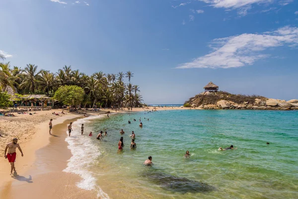 Bir görünümü Tayrona Milli Parkı'nda Kolombiya — Stok fotoğraf