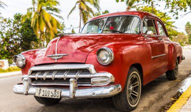 Varadero Küba'da tipik bir görünümde