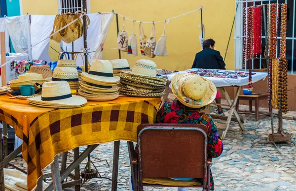 Uma visão típica em Trinidad em Cuba — Fotografia de Stock