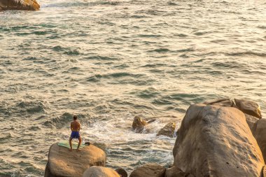Tipik görünümü Tayrona Milli Parkı Kolombiya