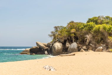 Tipik görünümü Tayrona Milli Parkı Kolombiya