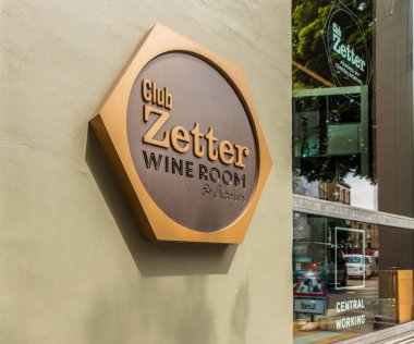 Londra. Haziran 2018. Londra'da Zetter tabela bir görünümünü