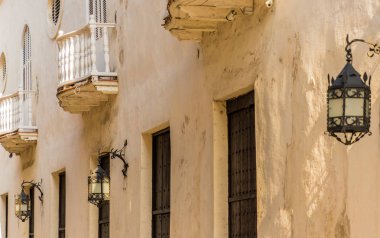 Cartagena Kolombiya tipik bir görünümde.