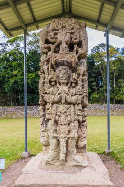 Copan kalıntıları Honduras, tipik bir görünüm.