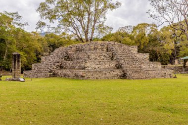 Copan kalıntıları Honduras, tipik bir görünüm.