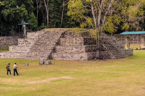 Une vue typique sur les ruines de Copan au Honduras . — Photo