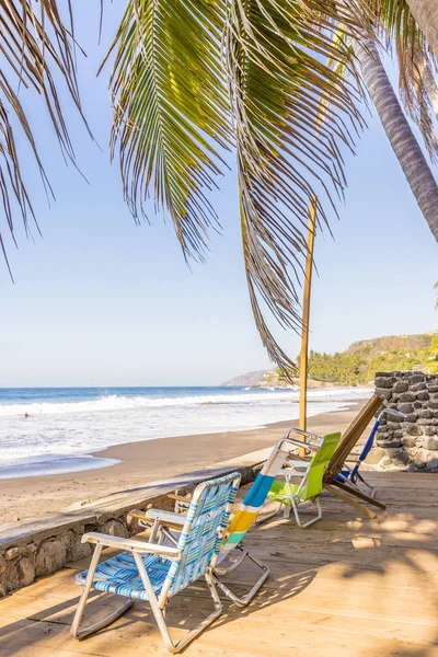 Una vista típica en El Zonte en El Salvador — Foto de Stock