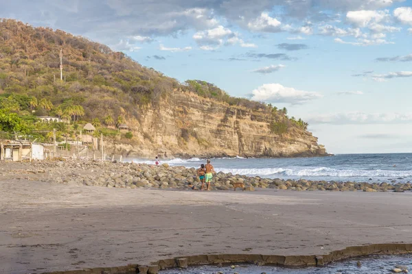 El Zonte El Salvador'da tipik bir görünümde