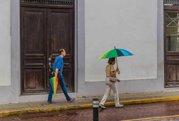 Uma vista típica da Cidade do Panamá no Panamá — Fotografia de Stock