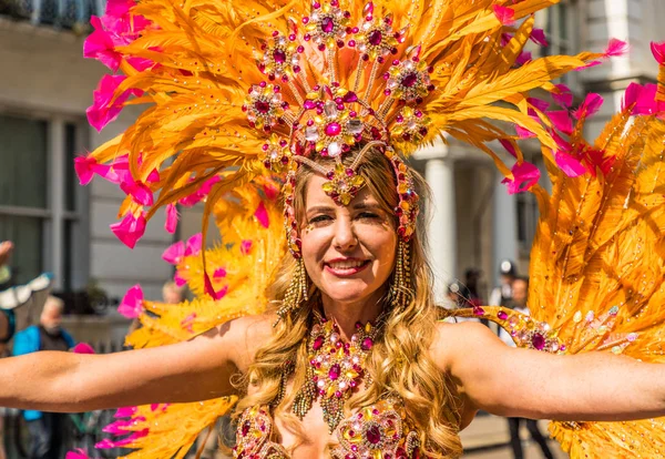 Widok w Notting Hill Carnival w Londynie — Zdjęcie stockowe