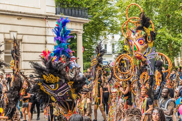 Widok w Notting Hill Carnival w Londynie — Zdjęcie stockowe