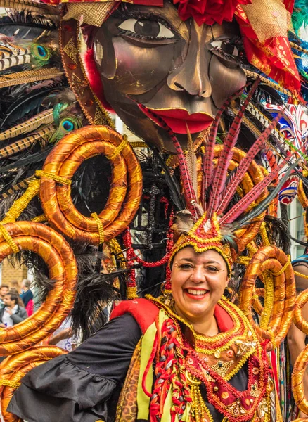 Widok w Notting Hill Carnival w Londynie — Zdjęcie stockowe