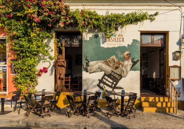 Cartagena Kolombiya tipik bir görünümde.