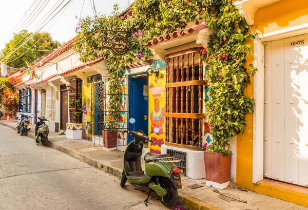 Cartagena Kolombiya tipik bir görünümde.