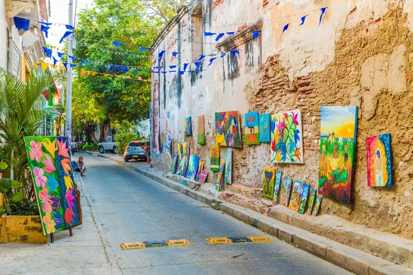 Cartagena Kolombiya tipik bir görünümde.
