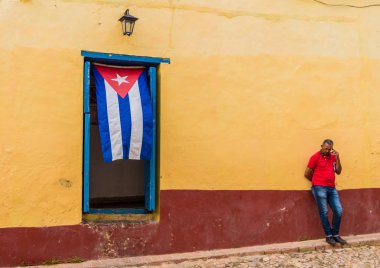 Trinidad Küba'da tipik bir görünüm