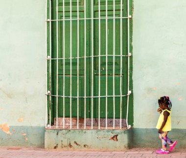 Trinidad Küba'da tipik bir görünüm