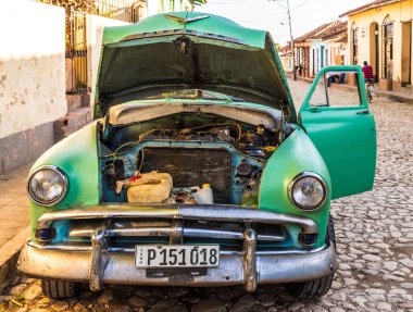 Trinidad Küba'da tipik bir görünüm