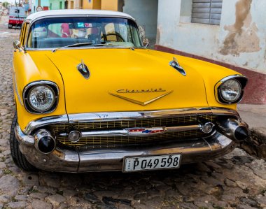 Trinidad Küba'da tipik bir görünüm