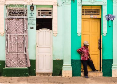 Trinidad Küba'da tipik bir görünüm