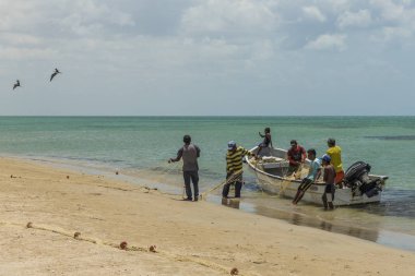 Cabo de la Vela Kolombiya bir görünümünü