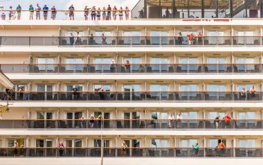 Panama Panama Kanalı tipik bir manzaraya