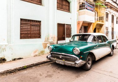 Havana Küba'da tipik bir görünümde