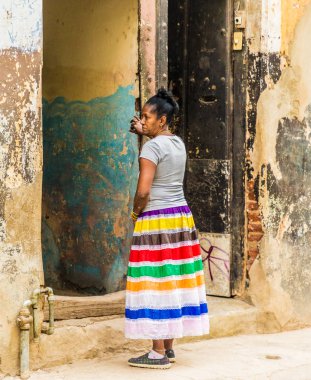 Havana Küba'da tipik bir görünümde