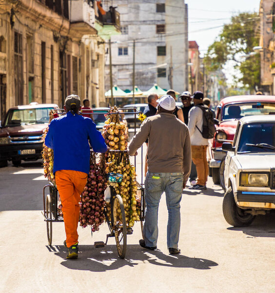 Типичный вид в Гаване на Кубе
