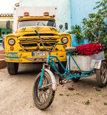 Trinidad Küba'da tipik bir görünüm