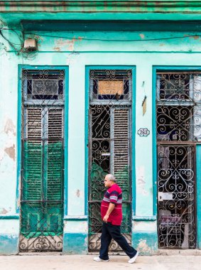 Havana Küba'da tipik bir görünümde