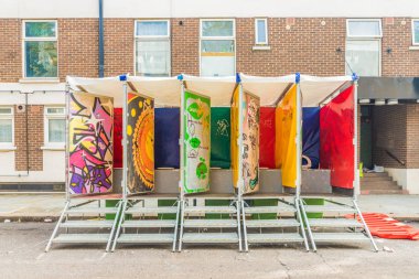 Londra'daki Notting Hill'deki tipik bir görünüm