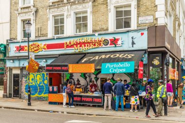 Londra'daki Notting Hill'deki tipik bir görünüm
