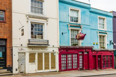 Londra'daki Notting Hill'deki tipik bir görünüm